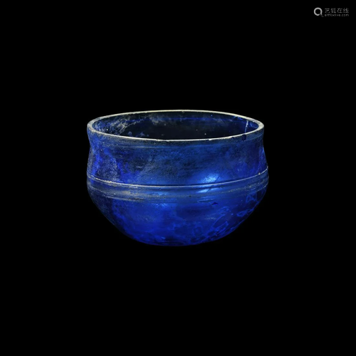 Roman Dark Blue Glass Bowl