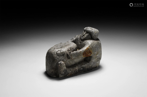 Inuit Carving with Figure and Seal