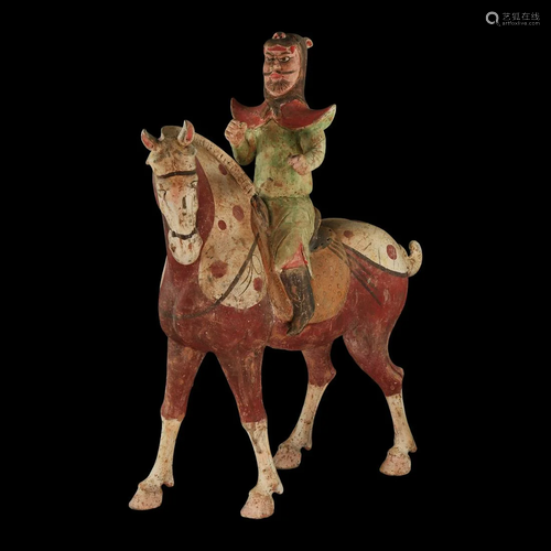 Chinese Tang Warrior on Horseback