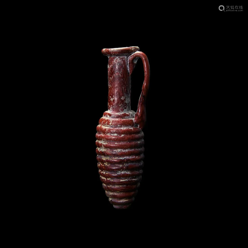 Greek Ribbed Glass Vessel