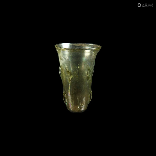 Roman Green Glass Beaker