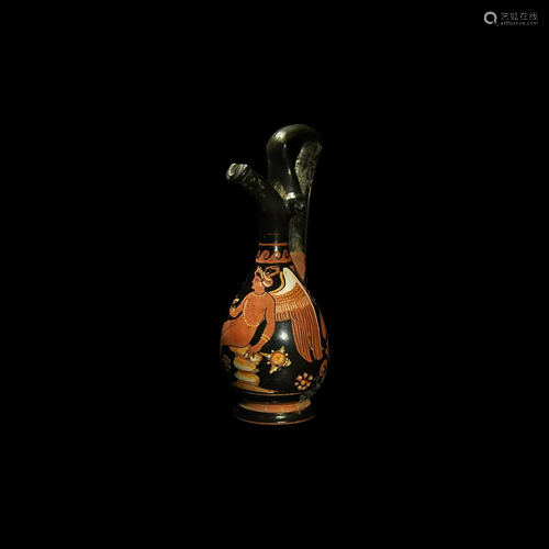 Greek Apulian Red-Figure Oinochoe