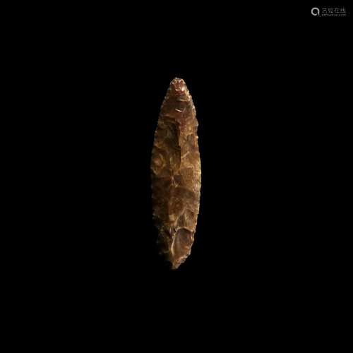 Stone Age Danish Knapped Spearhead