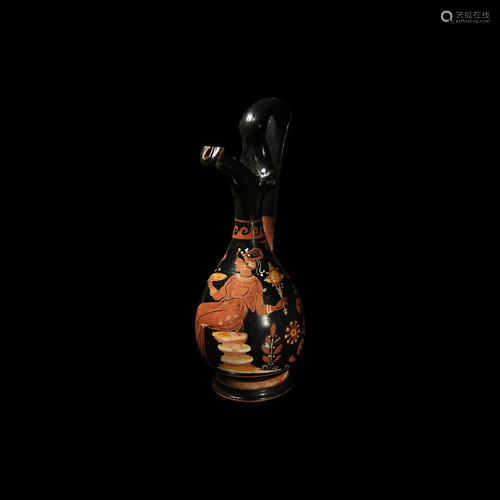 Greek Apulian Red-Figure Oinochoe