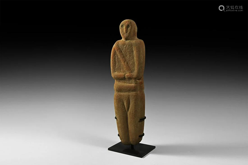 Large Yemenite Anthropomorphic Idol