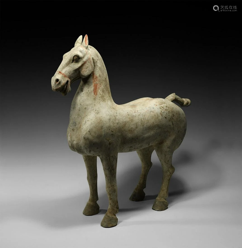 Large Chinese Han Standing Horse