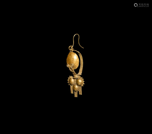 Roman Gold Earring