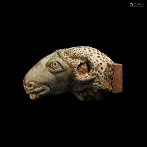 Roman Ram's Head Finial