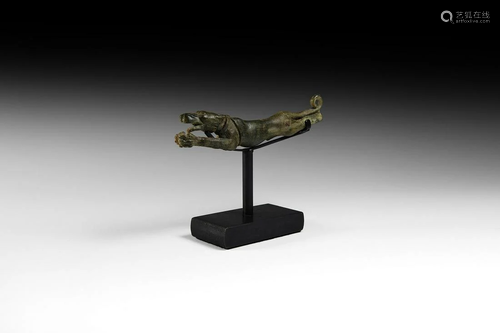 Roman Leaping Hound Figure