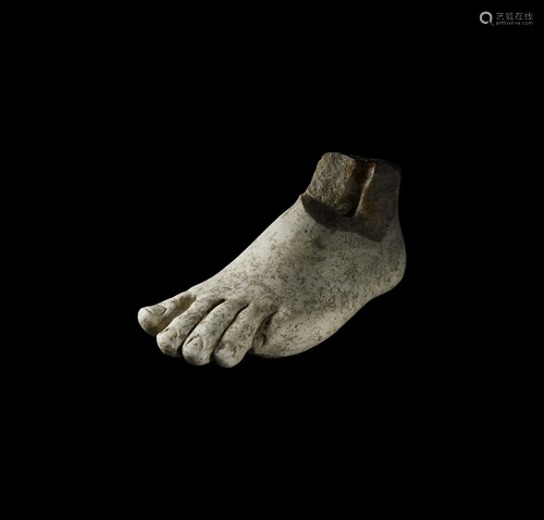 Roman Marble Statue Foot