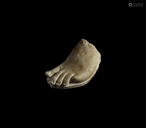 Roman Marble Statue Foot