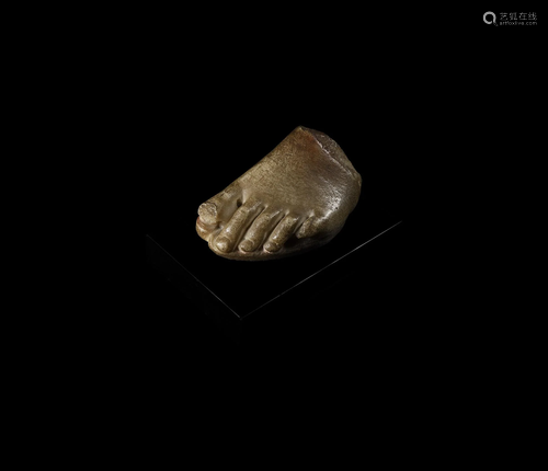 Roman Marble Statue Foot