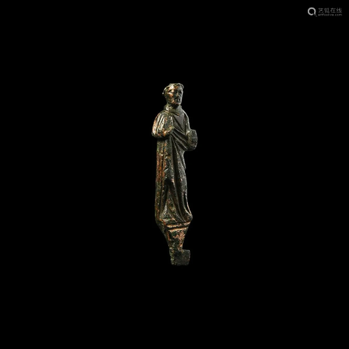 Medieval Gilt Reliquary Figure