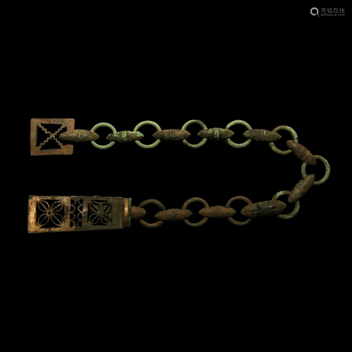 Roman Link Chain with Openwork Fittings