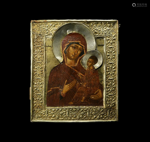 Russian Icon with Virgin of Russia