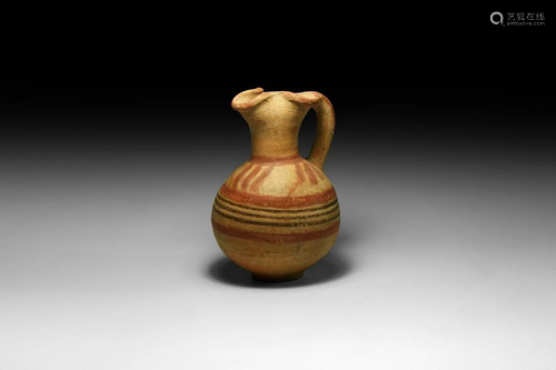 Western Asiatic Decorated Single-Handled Vessel