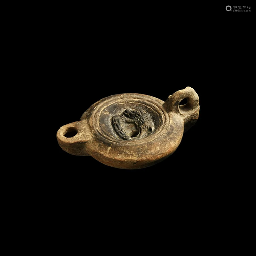 Roman Lamp with Erymathian Boar