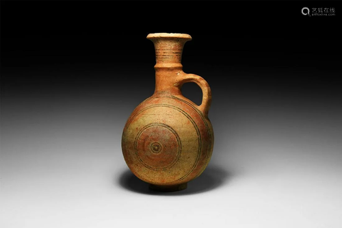 Western Asiatic Decorated Single-Handled Vessel