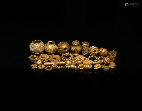 Western Asiatic Gold Bead Collection