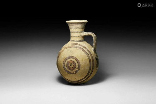 Western Asiatic Decorated Single-Handled Vessel