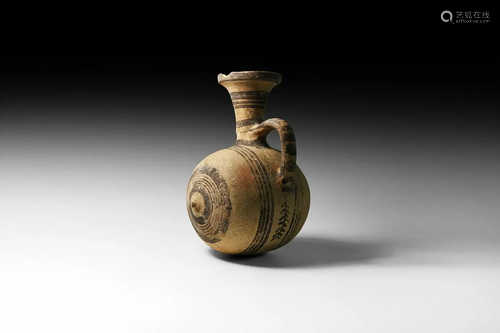 Western Asiatic Decorated Single-Handled Vessel