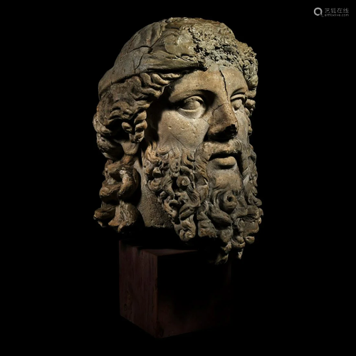 Large Renaissance Herm Bust of a Philosopher