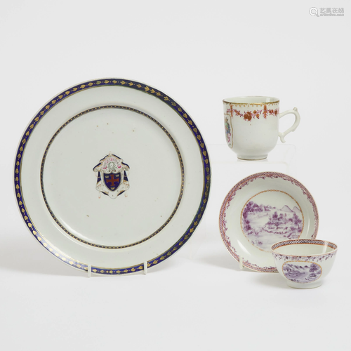 A Chinese Export Armorial Plate, M'Arthur, Circa 1795,