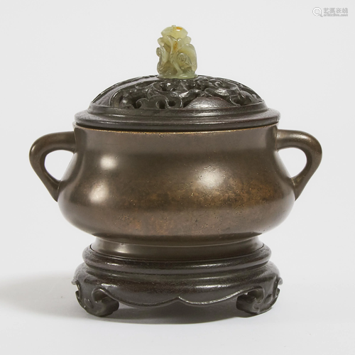 A Bronze Censer, Xuande Mark, 宣德款