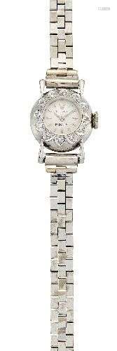 Montre-bracelet en diamant pour dame, signée Rolex, cadran c...