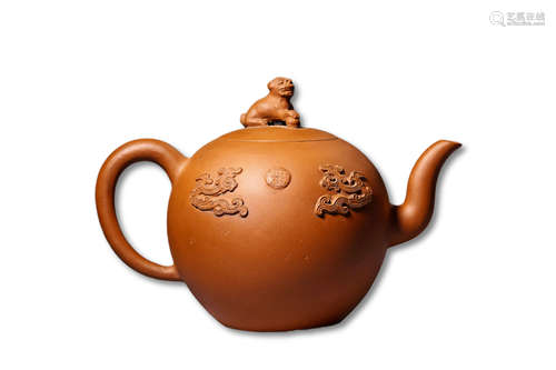 A Purple Clay Shunchang Style TeaPot