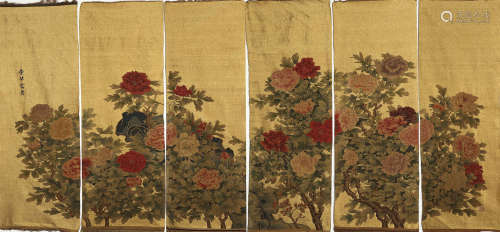 Six Brocade Screens in Qing Dynasty