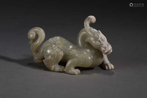 Hetian Jade Beast in Han Dynasty