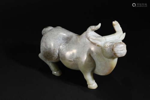 Hetian Jade Cow in Han Dynasty