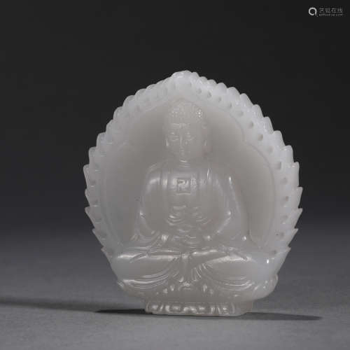 Hetian Jade Buddha Brand in Qing Dynasty