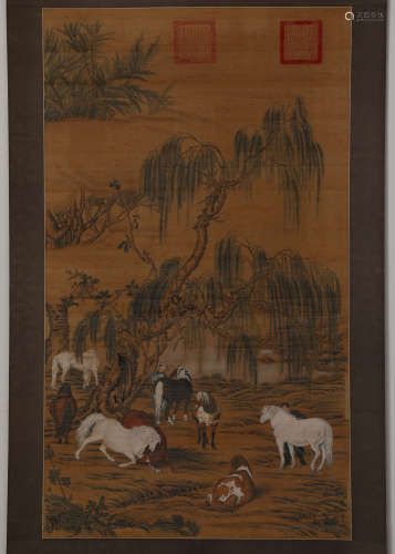 Chinese ink painting (unnamed) centaur