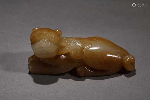 Hetian Jade Dog in Qing Dynasty