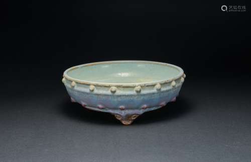 Jun Kiln Milk Nail Bowl in Song Dynasty