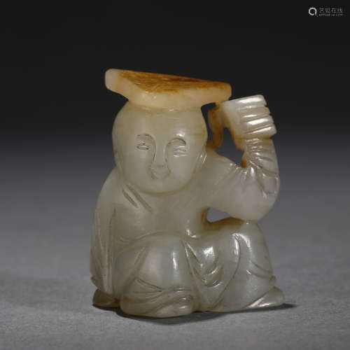 Hetian Jade Boy in Qing Dynasty