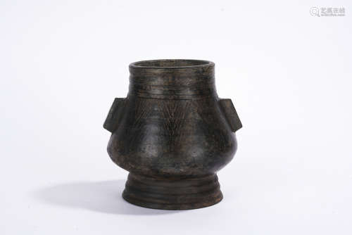 A pottery vase