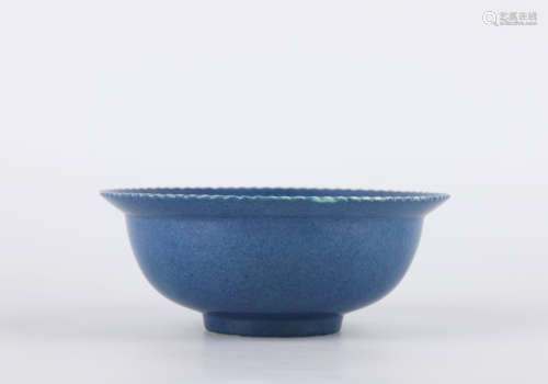 A Robin's-egg-glazed bowl