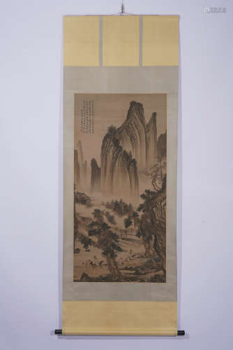 A Tang yin's landscape painting