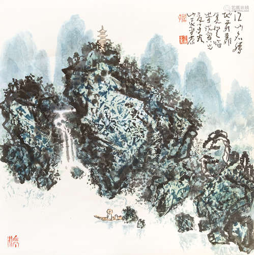 阳平康	 水墨山水