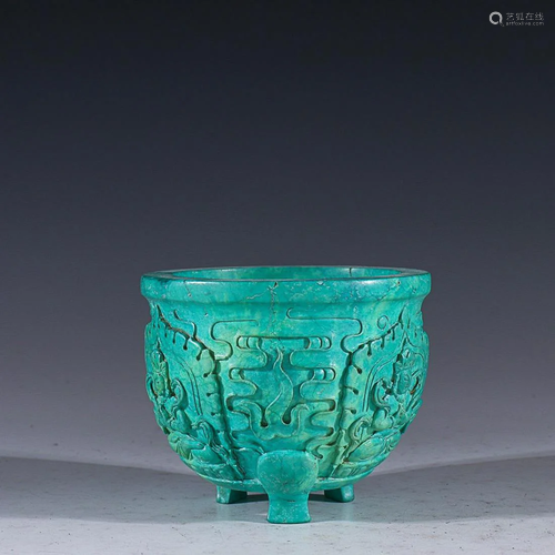 TURQUOISE STONE 'BUDDHA' CENSER