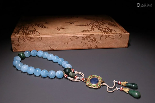 AQUAMARINE 18-COUNTS ROSARY