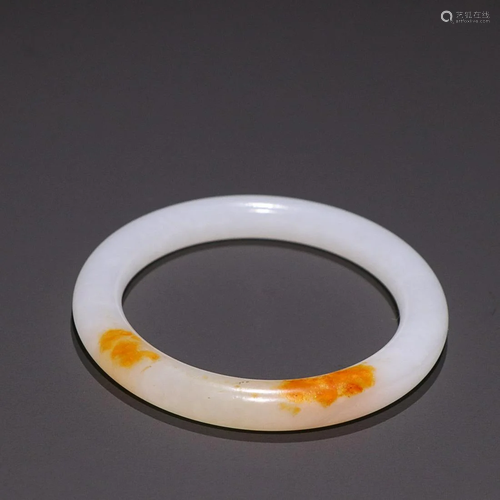 HETIAN WHITE JADE BANGLE