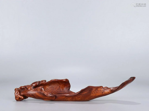 YELLOW ROSEWOOD 'ORCHID' INCENSE BURNER