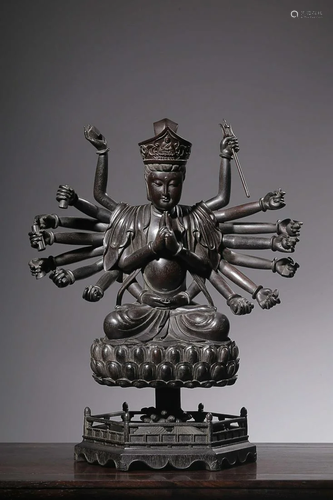 SANDALWOOD FIGURE OF GUANYIN