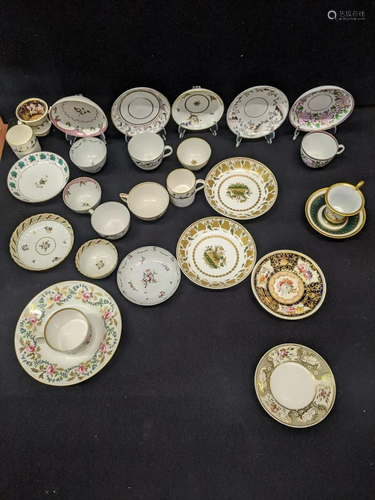 A collection of 19th century porcelain to include a