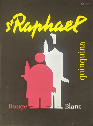 St.Raphael drink advertising poster, 70cm x 50cm