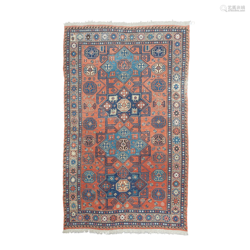 CAUCASIAN SOUMAC CARPET LATE 19TH CENTURY